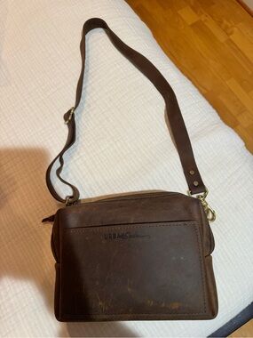 Urban Southern Brown Leather Crossbody Bag for Women